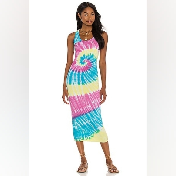 NSF Coqui Tie Dye Midi Dress P - Picture 7 of 7